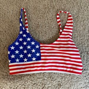 American Flag Bikini top